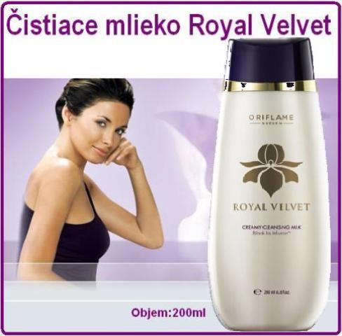 Čistiace mlieko Royal Velvet.