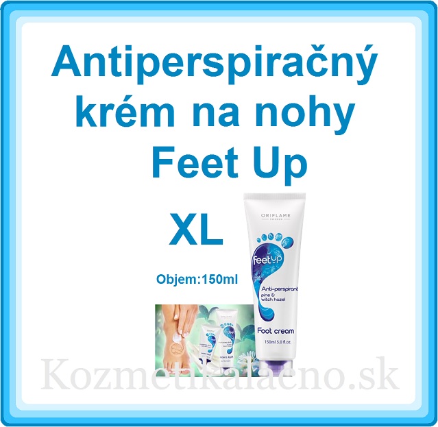 Antiperspiračný krém na nohy Feet Up XL