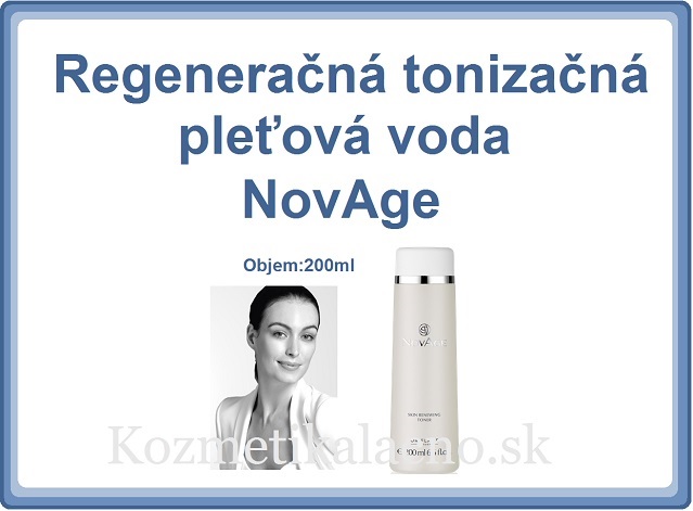 Regeneračná tonizačná pleťová voda NovAge