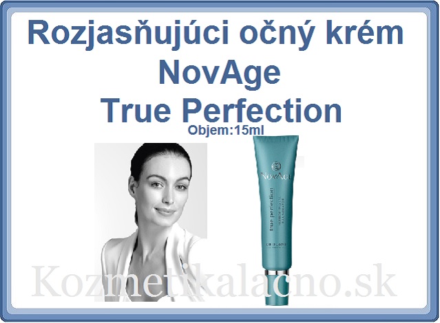 Rozjasňujúci očný krém NovAge True Perfection