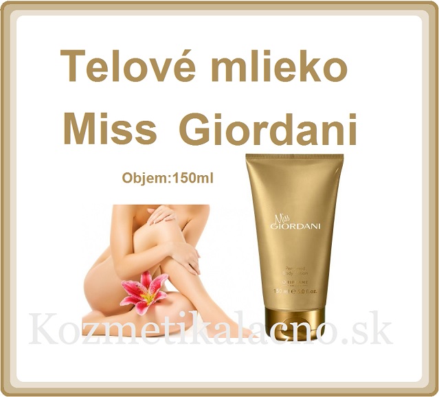 Telové mlieko Miss Giordani