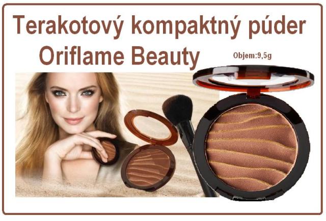 Terakotový kompaktný púder Oriflame Beauty.