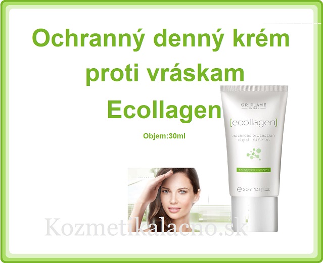 Ochranný denný krém proti vráskam Ecollagen.