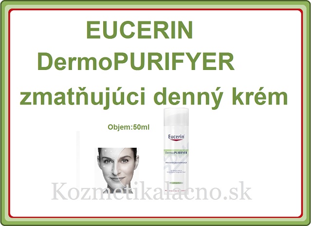 Eucerin Dermo PURIFYER Zmatňujúci denný krém