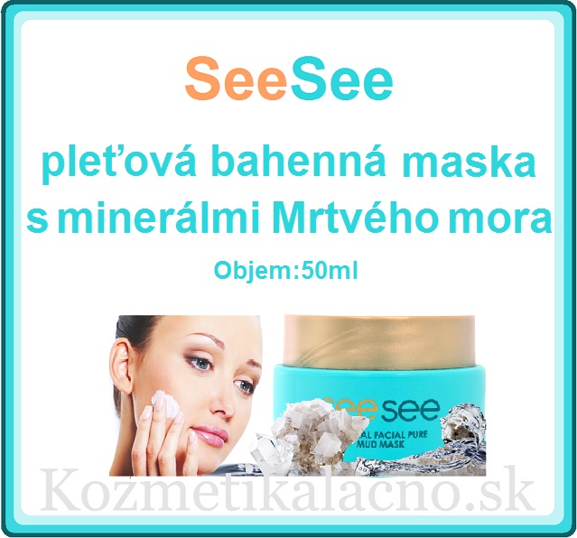 SeeSee pleťová minerálna bahenná maska krásy z Mŕtveho mora