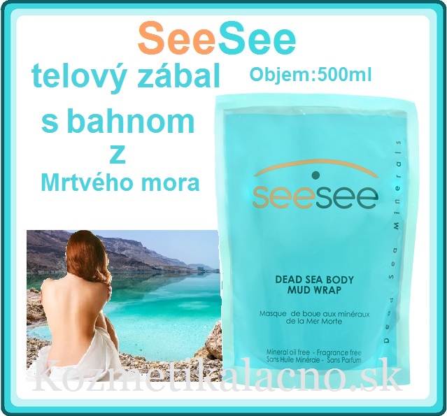 SeeSee výživný bahenný telový zábal z Mŕtveho mora-500ml.