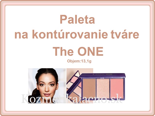 Paleta na kontúrovanie tváre The ONE