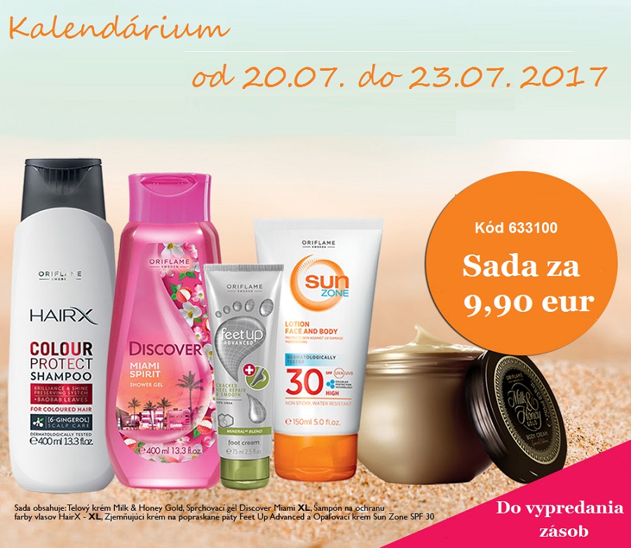 Sada kalendárium od 20.07. do 23.07.2017