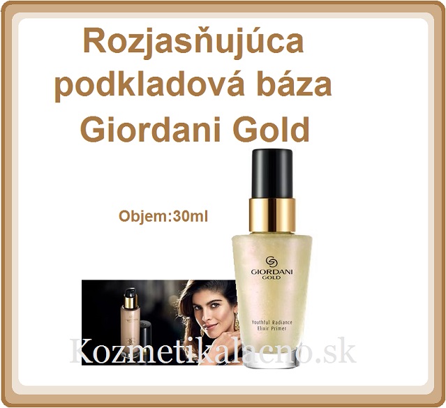 Rozjasňujúca podkladová báza Giordani Gold