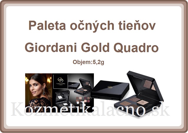 Paleta očných tieňov Giordani Gold Quadro