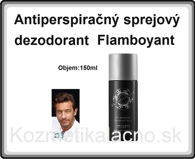 Antiperspiračný sprejový dezodorant Flamboyant