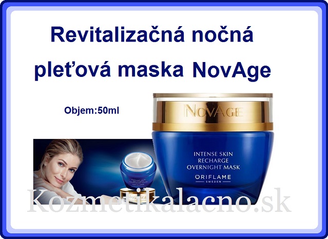 Revitalizačná nočná pleťová maska NovAge
