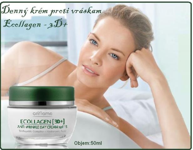 Denný krém proti vráskam Ecollagen - 3D+.