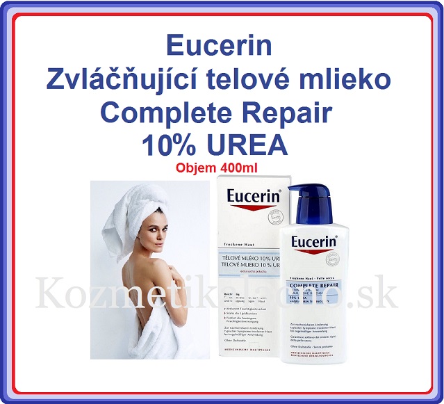 Eucerin Zvláčňující telové mlieko Complete Repair 10 % UREA 400ml