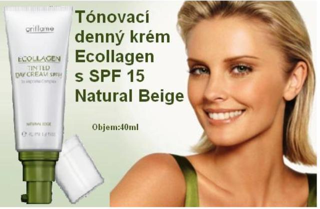 Tónovací denný krém Ecollagen s SPF 15 – Natural B