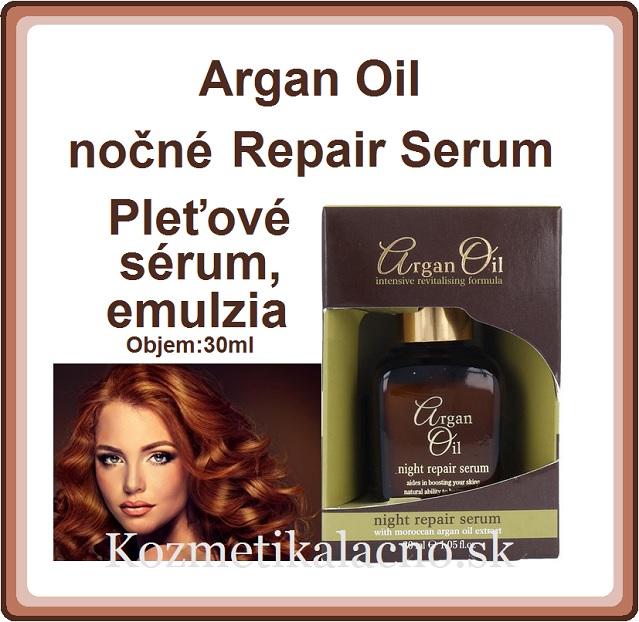 Pleťové sérum, emulzia-Argan Oil Night Repair Serum