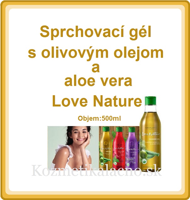 Sprchovací gél s olivovým olejom a aloe vera Love Nature