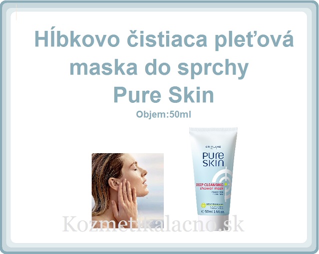 Hĺbkovo čistiaca pleťová maska do sprchy Pure Skin