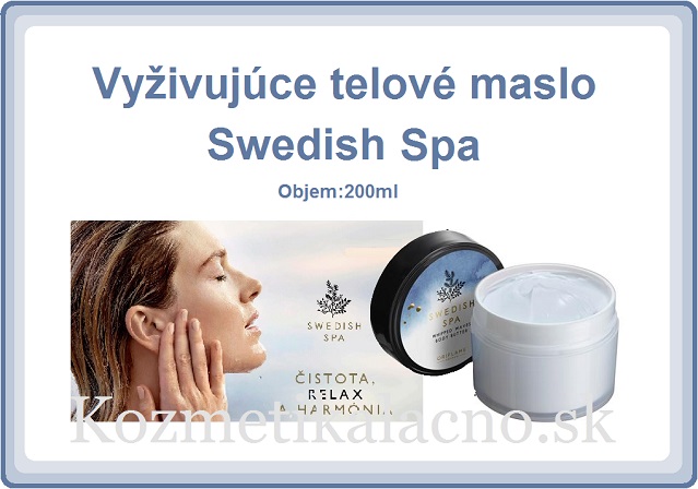 Vyživujúce telové maslo Swedish Spa