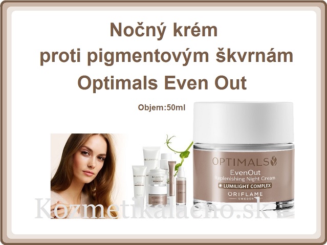 Nočný krém proti pigmentovým škvrnám Optimals Even Out