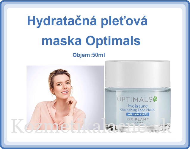 Hydratačná pleťová maska Optimals