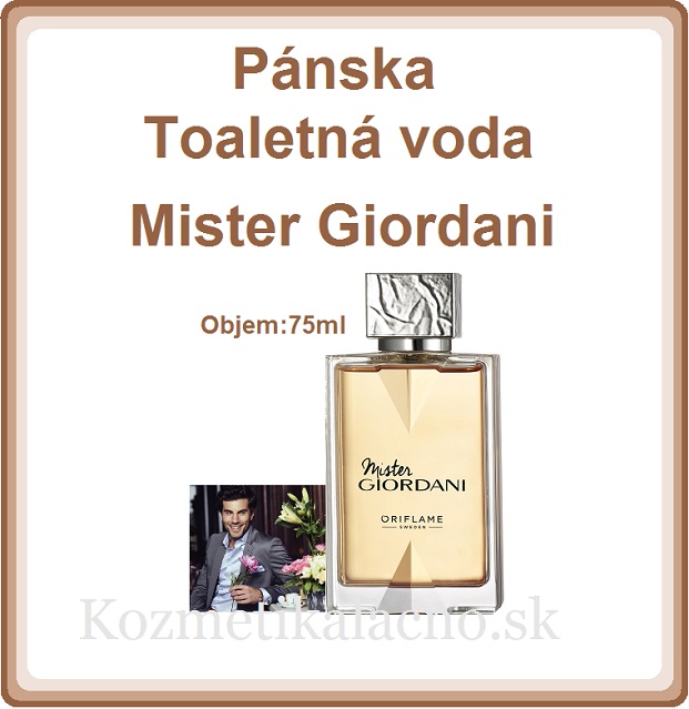 Pánska toaletná voda Mister Giordani