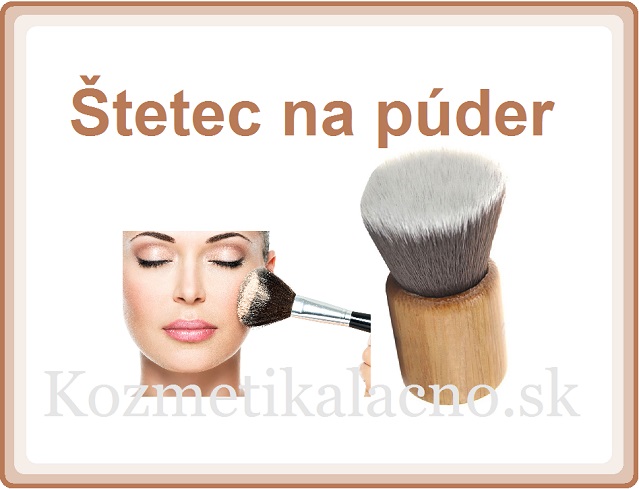 Make up-drevený štetec na púder.