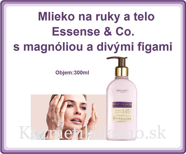 Mlieko na ruky a telo Essense & Co. s magnóliou a divými figami