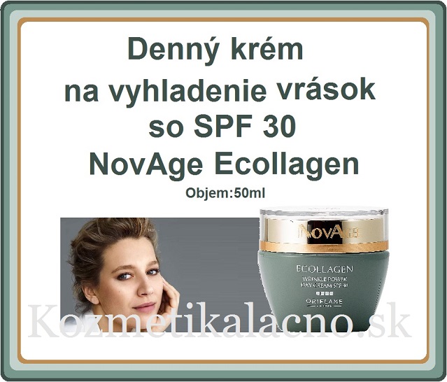Denný krém na vyhladenie vrások so SPF 30 NovAge Ecollagen
