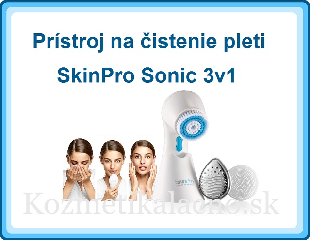 Prístroj na čistenie pleti SkinPro Sonic 3v1