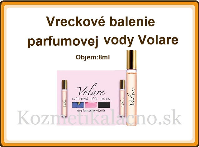 Vreckové balenie parfumovej vody Volare