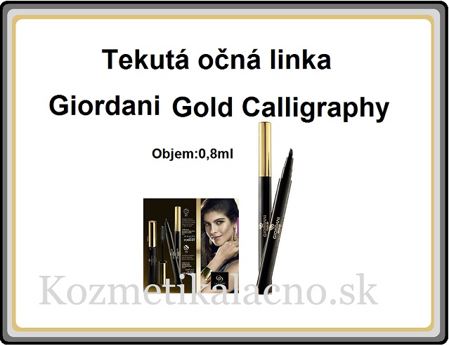 Tekutá očná linka Giordani Gold Calligraphy