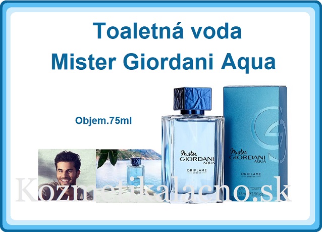 Toaletná voda Mister Giordani Aqua