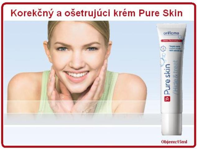 Korekčný a ošetrujúci krém Pure Skin.