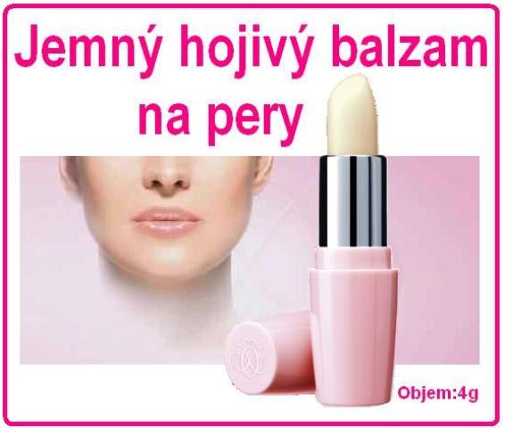Jemný hojivý balzam na pery.