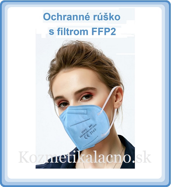 Ochranný respirátor modrý s FFP2
