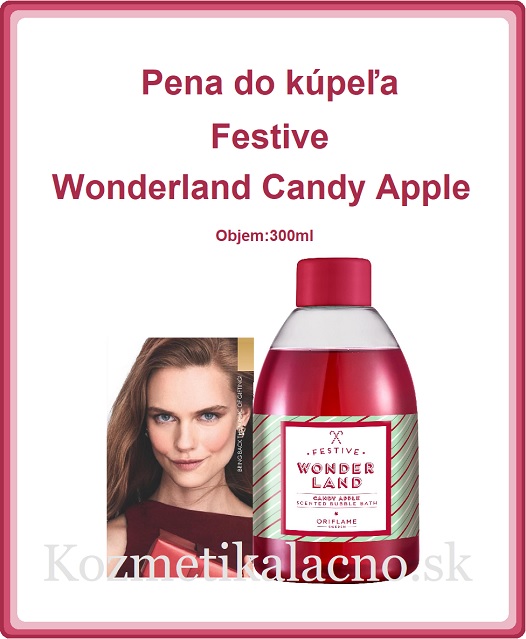 Pena do kúpeľa Festive Wonderland Candy Apple