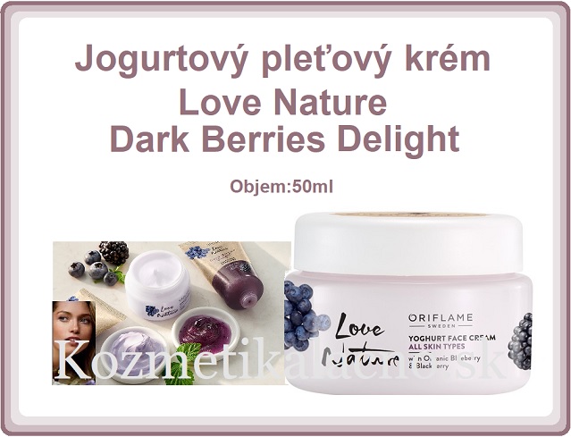 Jogurtový pleťový krém Love Nature Dark Berries Delight
