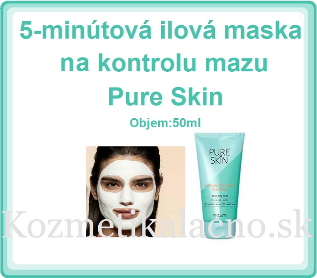 5-minútová ilová maska na kontrolu mazu Pure Skin