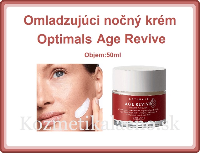 Omladzujúci nočný krém Optimals Age Revive
