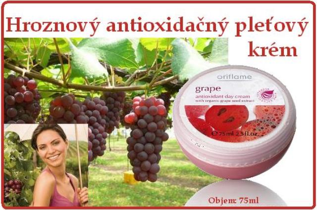 Hroznový antioxidačný pleťový krém.