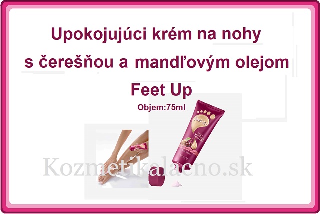 Upokojujúci krém na nohy s čerešňou a mandľovým olejom Feet Up