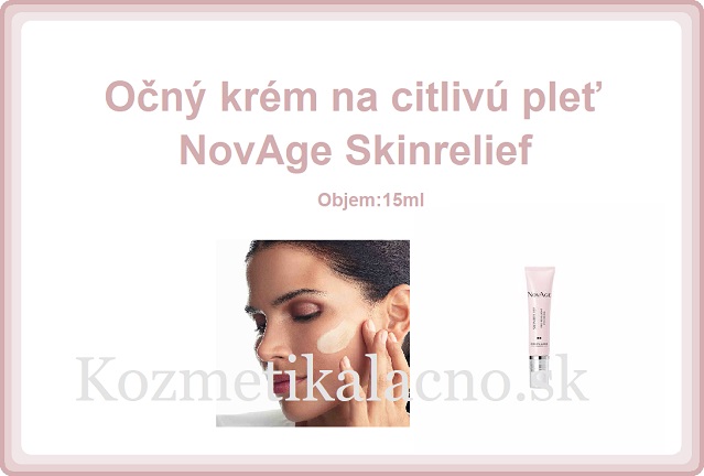 Očný krém na citlivú pleť NovAge Skinrelief