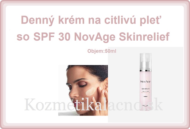 Denný krém na citlivú pleť so SPF 30 NovAge Skinrelief