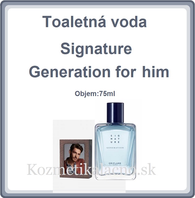 Toaletná voda Signature Generation for him