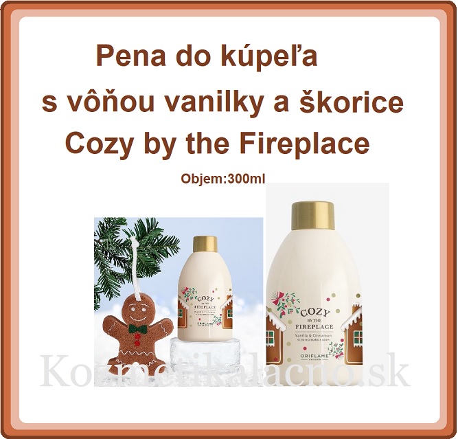 Pena do kúpeľa s vôňou vanilky a škorice Cozy by the Fireplace