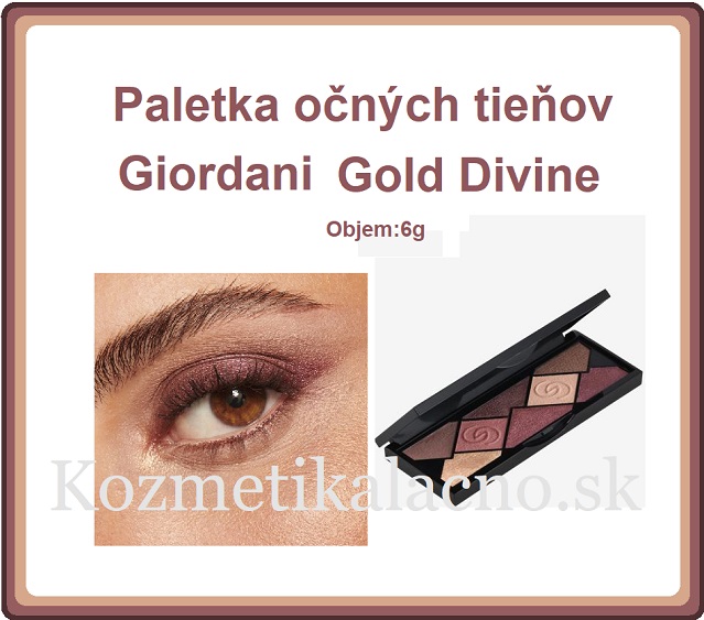 Paletka očných tieňov Giordani Gold Divine