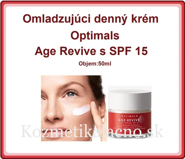 Omladzujúci denný krém Optimals Age Revive s SPF 15