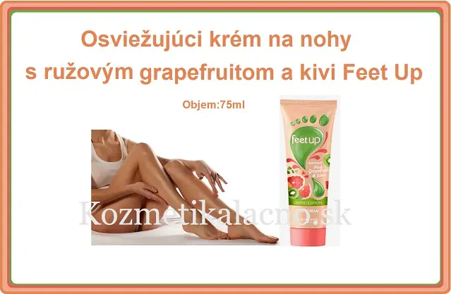 Osviežujúci krém na nohy s ružovým grapefruitom a kivi Feet Up
