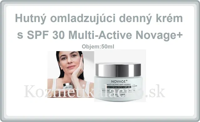 Hutný omladzujúci denný krém s SPF 30 Multi-Active Novage+